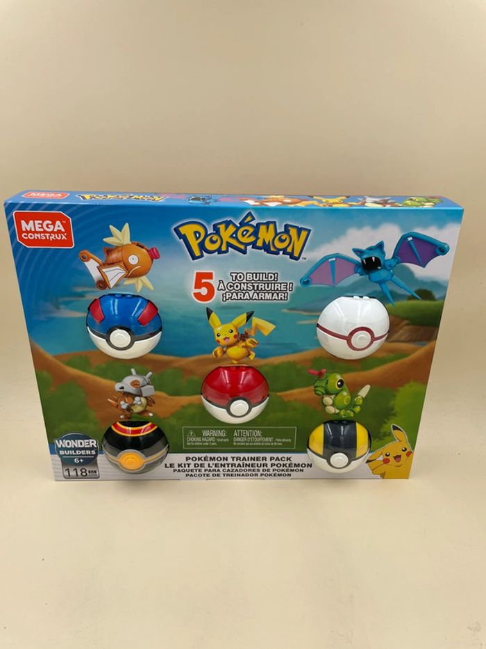 Coffret Pokémon Mega Construx le kit de l’entraîneur Pokémon neuf