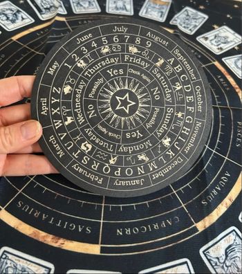 Planche pour pendule divinatoire 