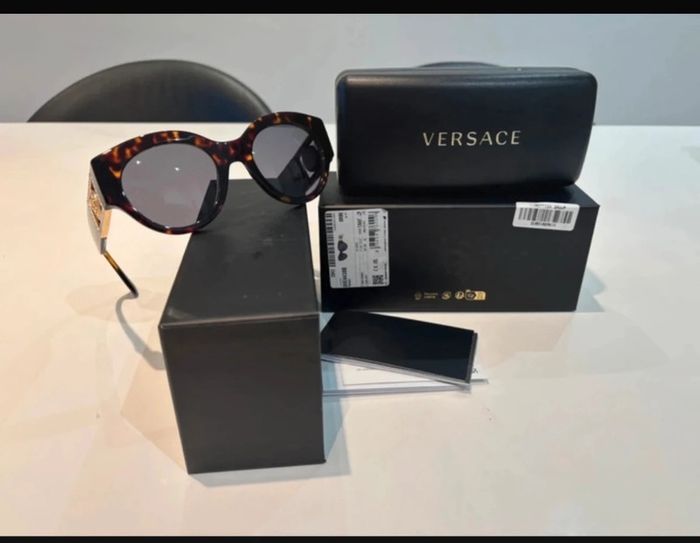 Lunettes de soleil Versace - Dark Havana neuves - photo numéro 5