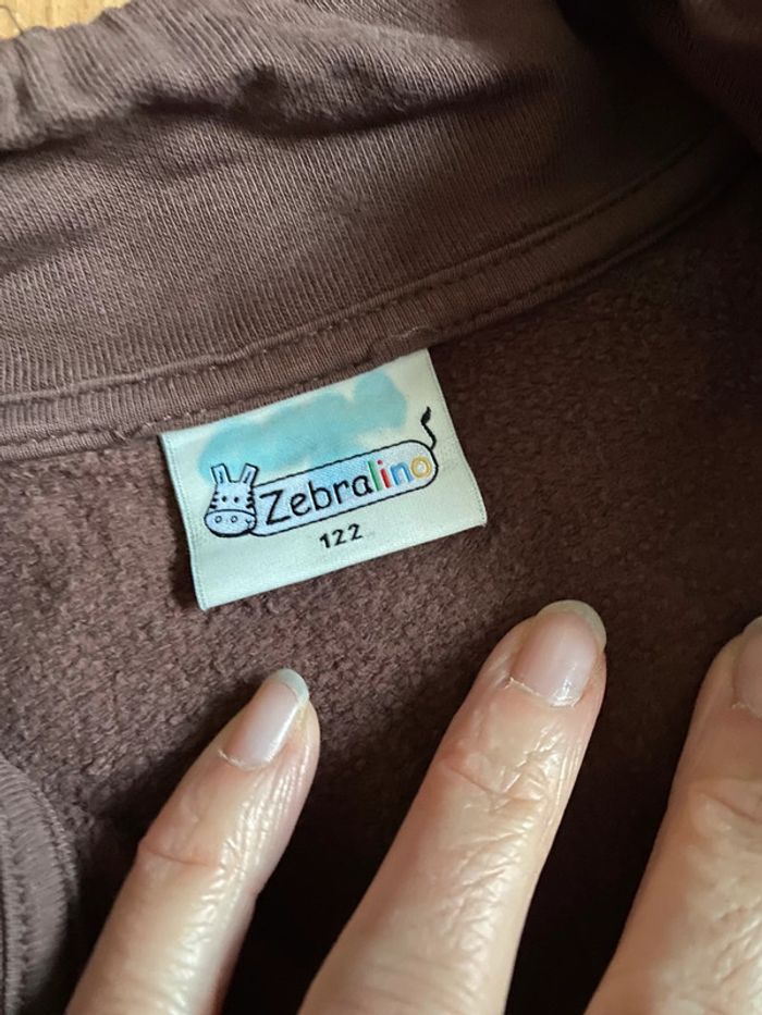 Gilet marron « Luck » Zebralino Taille 122 - photo numéro 4
