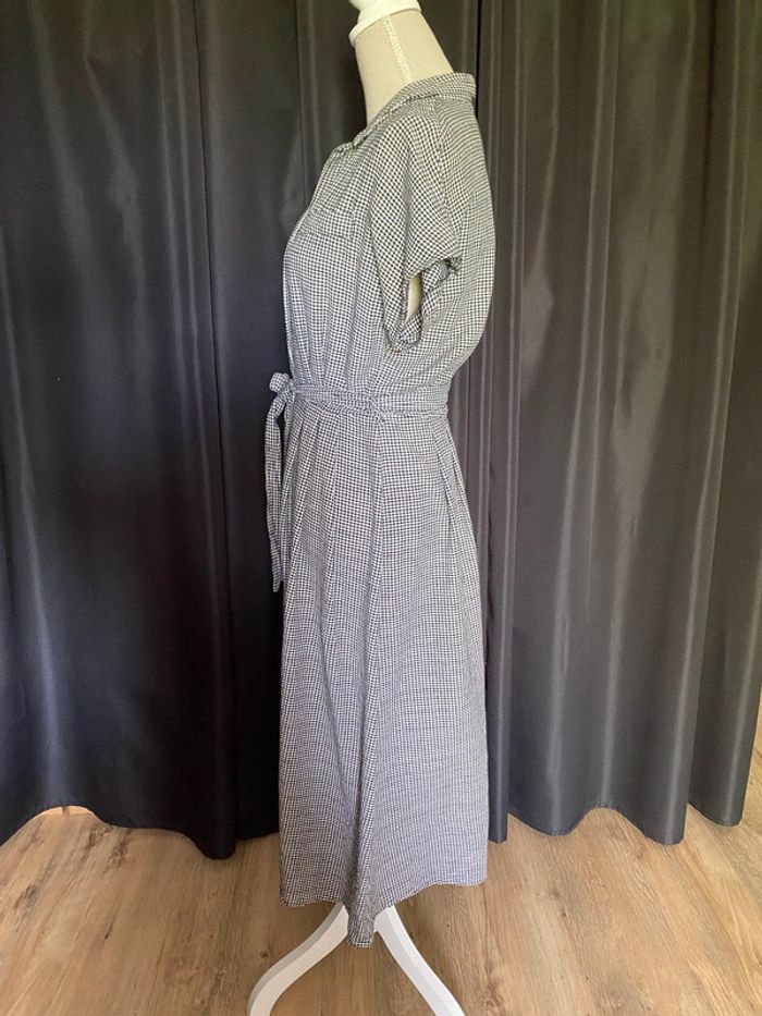 Robe midi Mango carreaux noirs et blancs - photo numéro 4