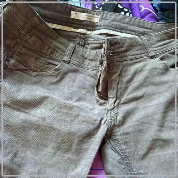 Pantalon style velours taille 40 marque cache cache - photo numéro 2