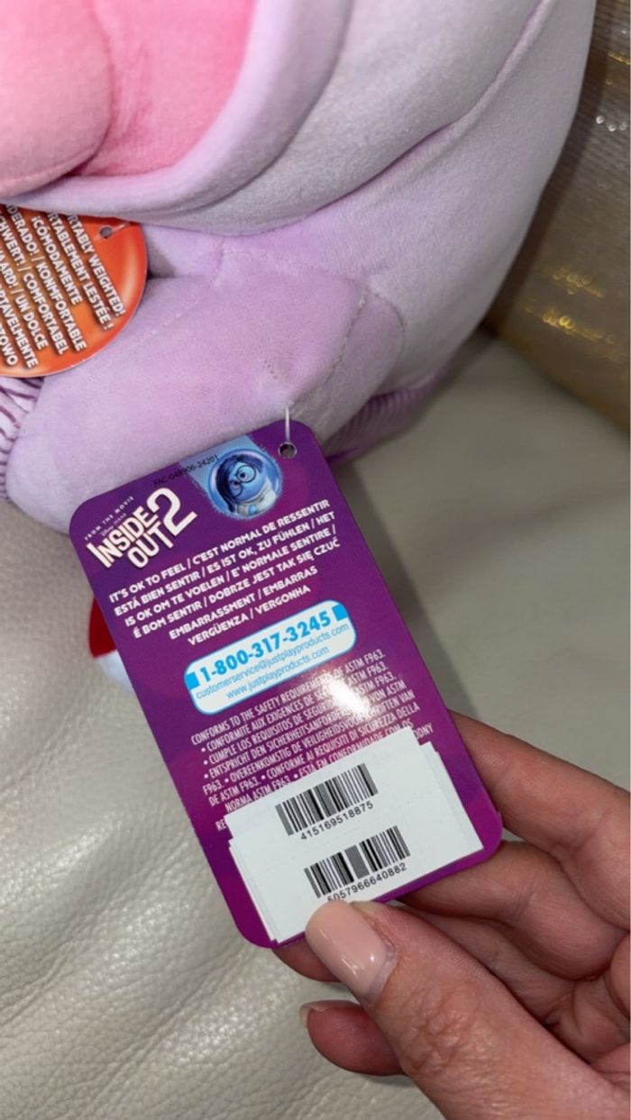 Disney Store - Peluche Lestée "Embarras" Vice-Versa 2 - Neuf avec étiquette - photo numéro 6