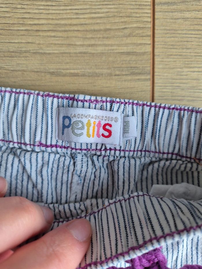 Short rayé compagnie des petits 18 mois - photo numéro 2