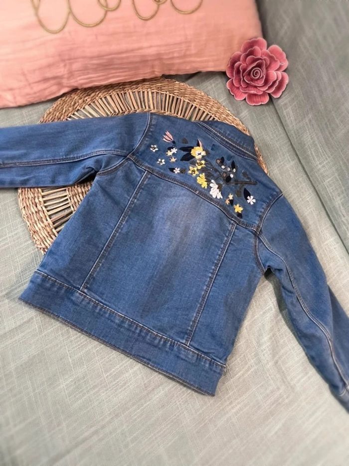 Veste en jean 24 mois broderie