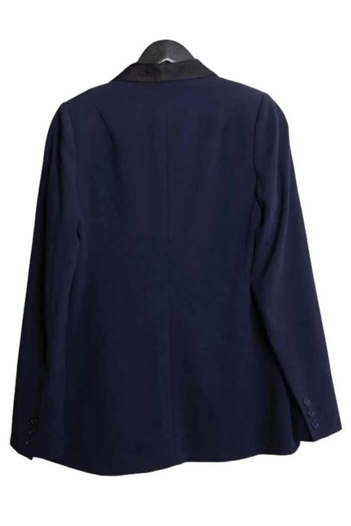 Veste blazer bleu marine Bel Air – Taille S – Pièce unique upcyclée par Tilli - photo numéro 7