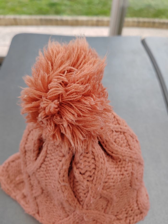 🧡Tour de cou + bonnet assorti corail 3-6 ans Kiabi - photo numéro 6