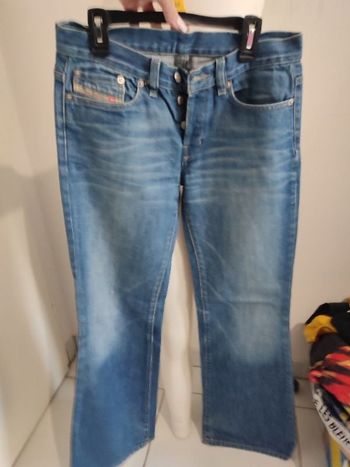 #kytie38femme. Jeans vintage patte d'éléphant bas large taille 38/27