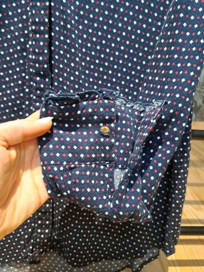 Chemise marine a motifs taille S - photo numéro 4