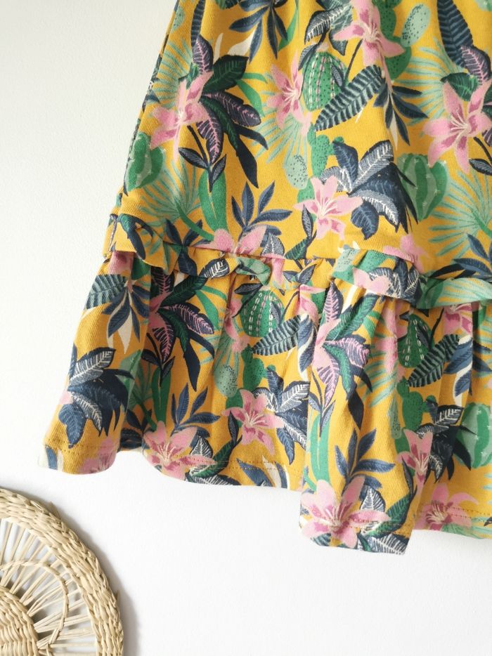 Jupe à volants imprimé exotique Vertbaudet 10 Ans - photo numéro 3