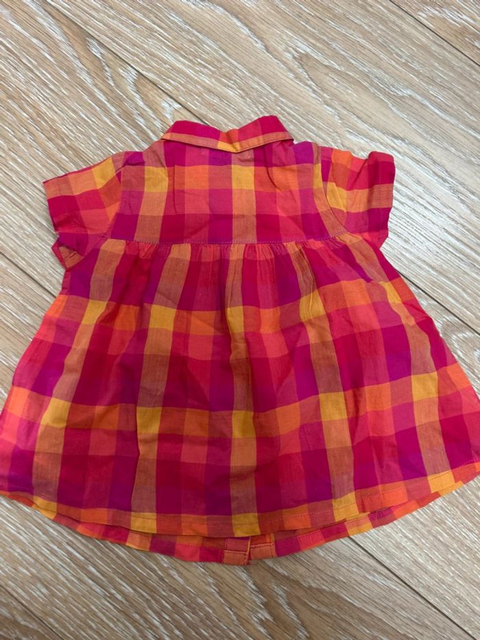 Chemise et pantalon rouge à carreaux - du pareil au même - 6 mois été - 67 cm - photo numéro 9