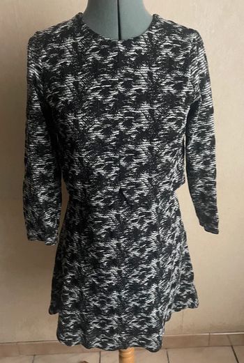 Mini robe jacquard maille esprit 50'S