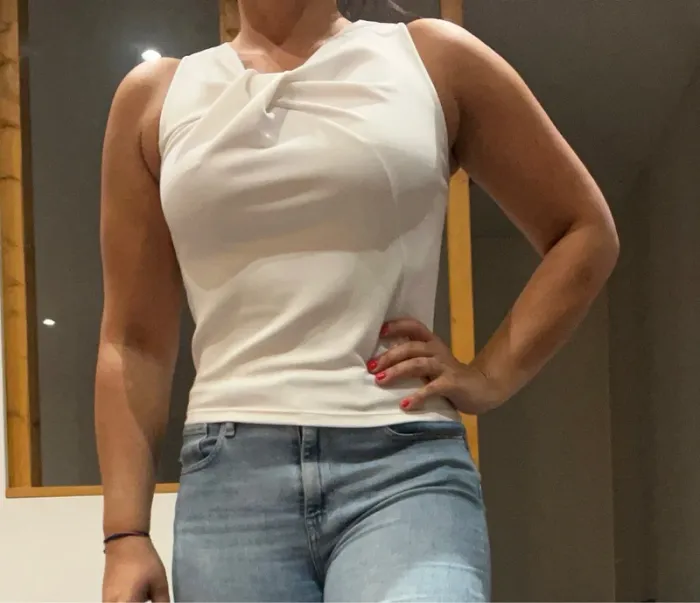 Débardeur blanc stradivarius