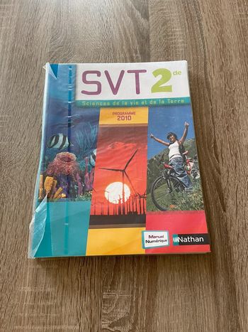 Livre SVT seconde 🥰 programme 2010