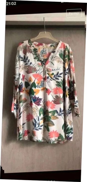 Chemisette manches  retroussant