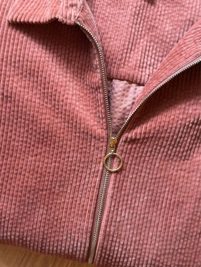 Veste en velours côtelé rose brique Des Petits Hauts – Modèle Elodia – T3 (oversize) - photo numéro 8