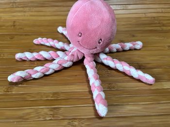 Doudou pieuvre rose nattou