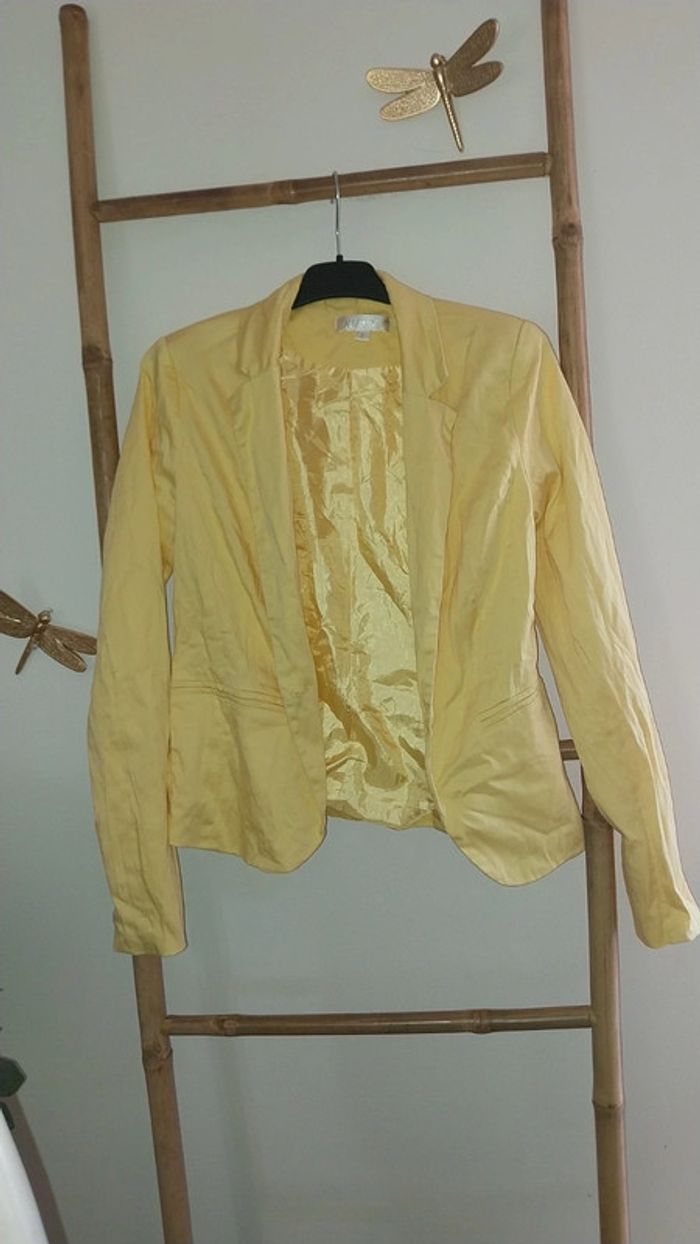 Blazer/ Veste excellent état by Kilky jaune taille S - photo numéro 16