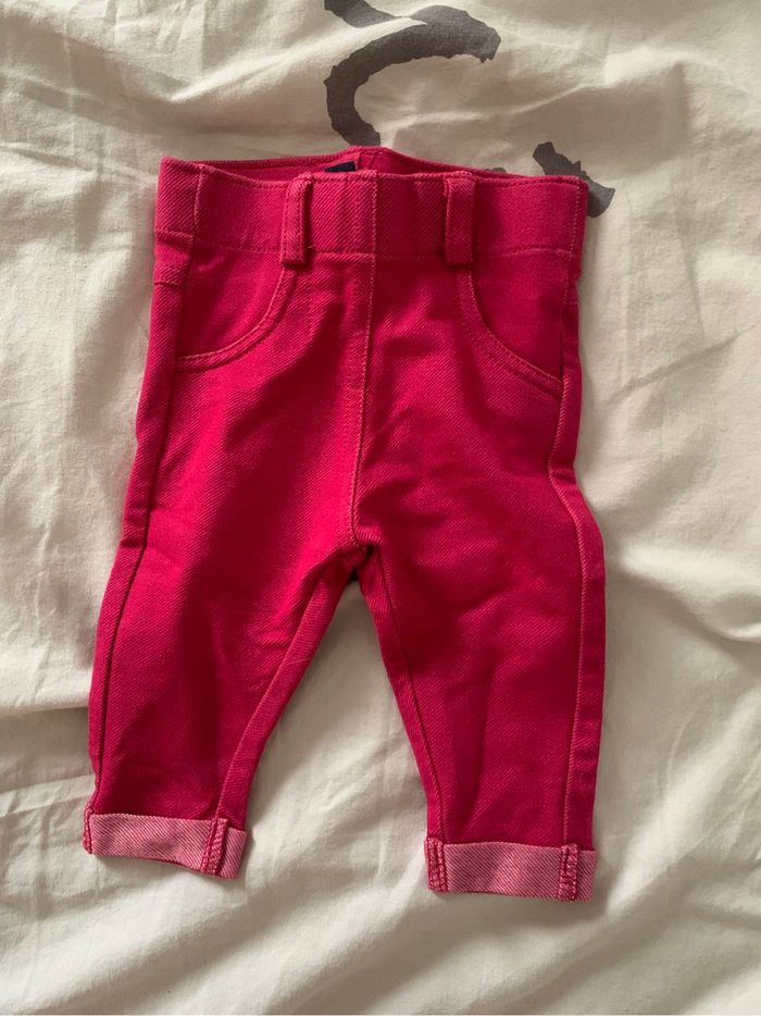 Lot de 7 jeans   ( élastique) taille 3 mois bébé fille - photo numéro 7