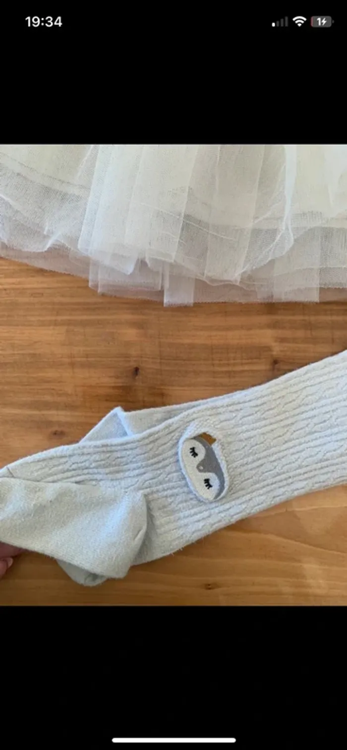 Ensemble tape à l’œil avec jupe en tulle taille 2 ans - photo numéro 7
