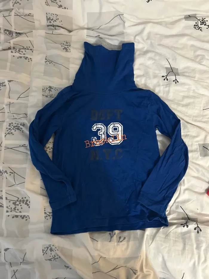 Sous pull bleu