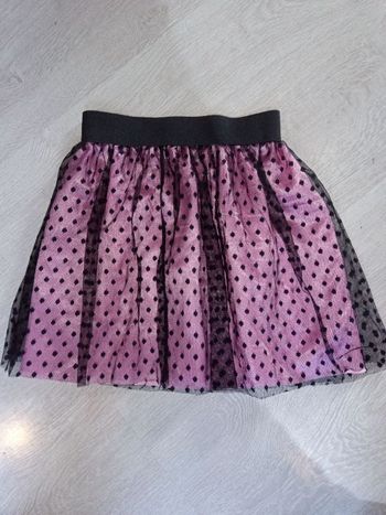 Jupe satin voile cérémonie