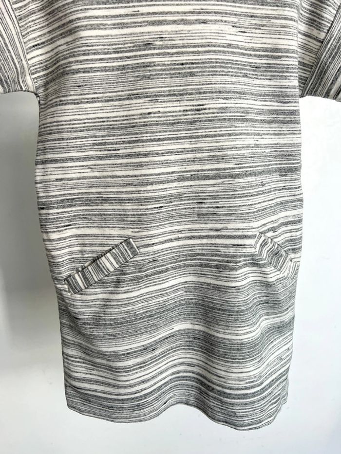 Robe coton 6-7 ans Zara gris et blanc - photo numéro 5