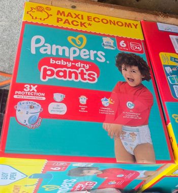 Couches Pampers Baby Dry Pants T6 X 74