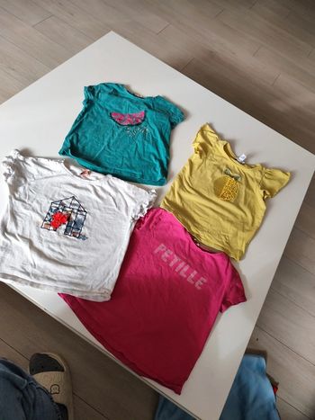 Lot de 4 t-shirt fille