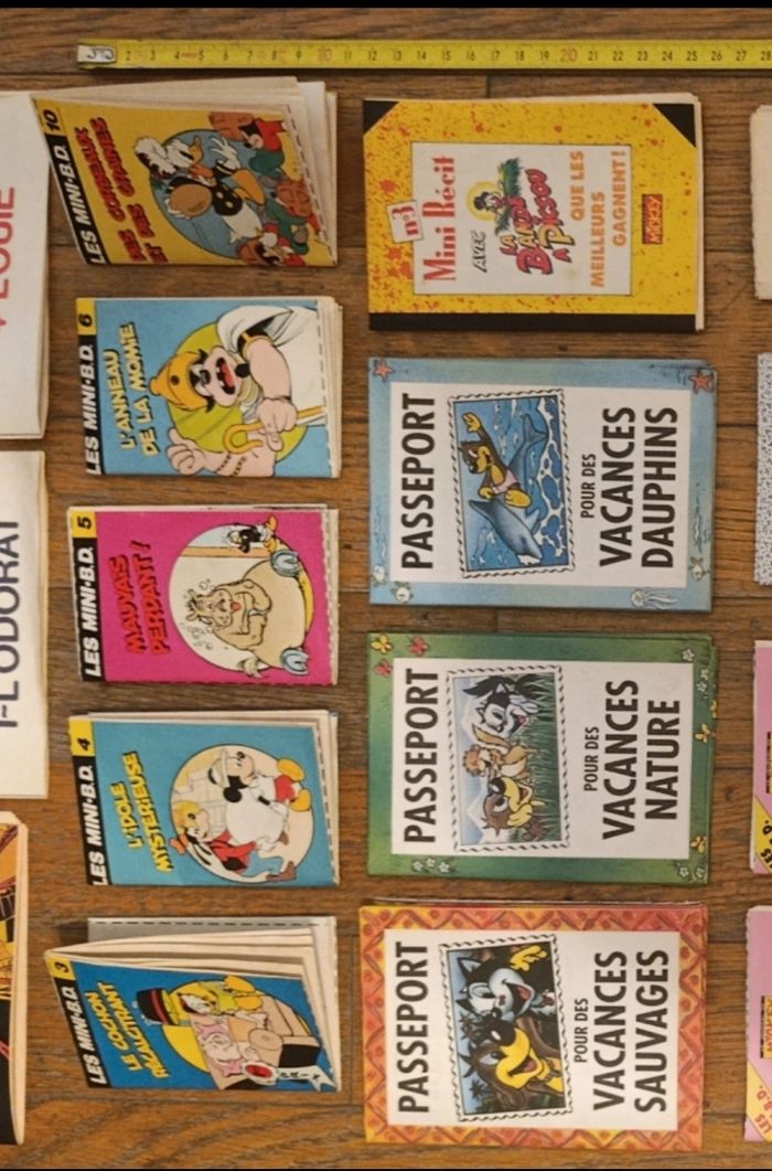 Lot de 16 anciens mini livrets à monter mickey, pif vintage - photo numéro 3