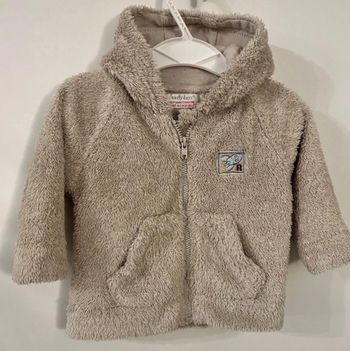 Gilet à capuche doux garçon 3 mois