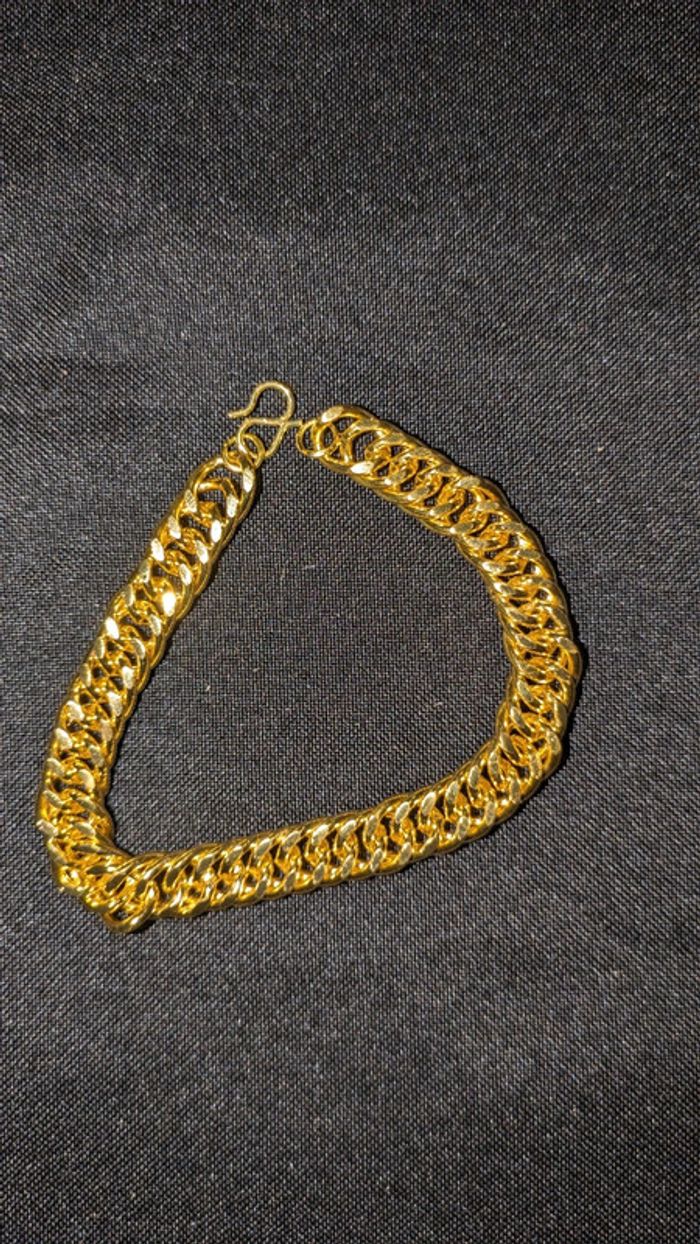Bracelet homme maille doré jamais porté - photo numéro 6