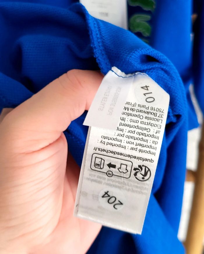 Robe Lacoste col Claudine bleu taille 10 ans - photo numéro 8