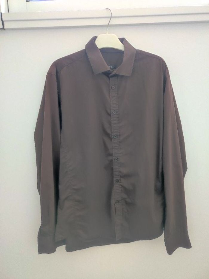 Chemise marron, Brice, taille L
