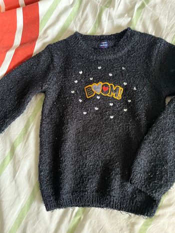 Pull terre de marins fille 6 ans, boom cœur ❤️ 