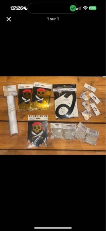 Decoration joyeux anniversaire pirate neuf 