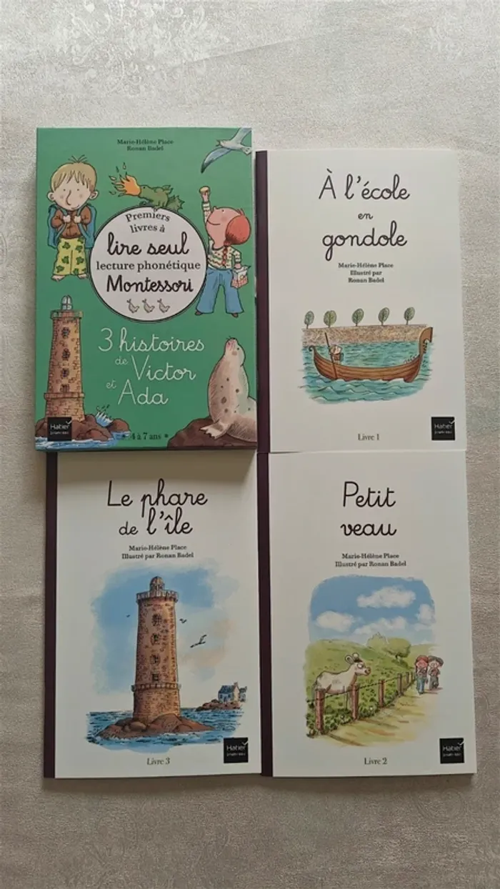 Coffret de 3 livres Premiers livres à lire seul Lecture Phonétique Montessori - photo numéro 4