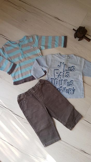 Ensemble 3 pièces garçon 18mois vertbaudet