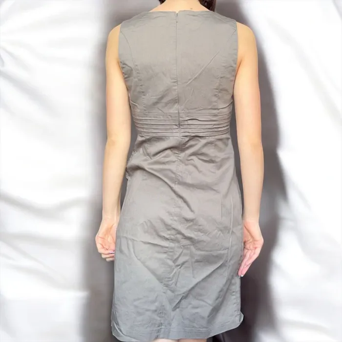 Robe moulante unie en coton - photo numéro 2