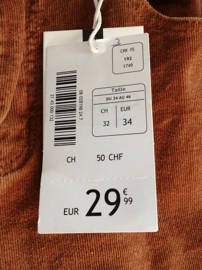 Pantalon en velour Creeks T34 - photo numéro 3