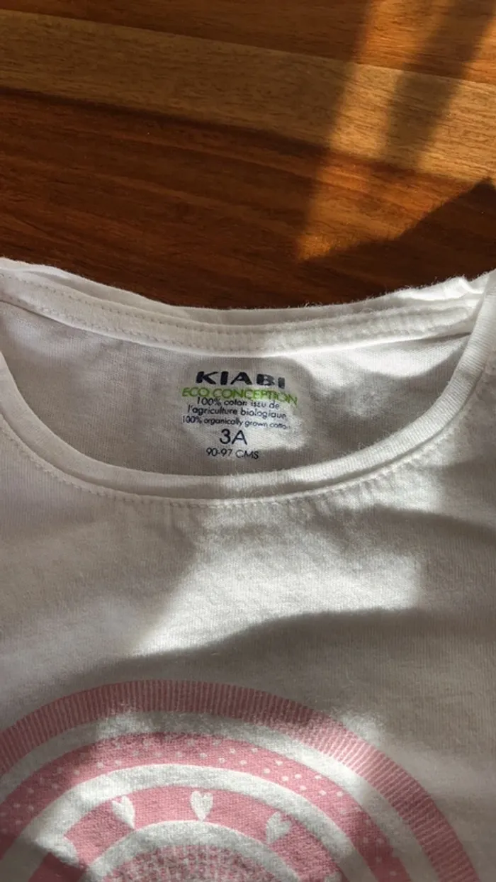 2 tee-shirts kiabi - photo numéro 2