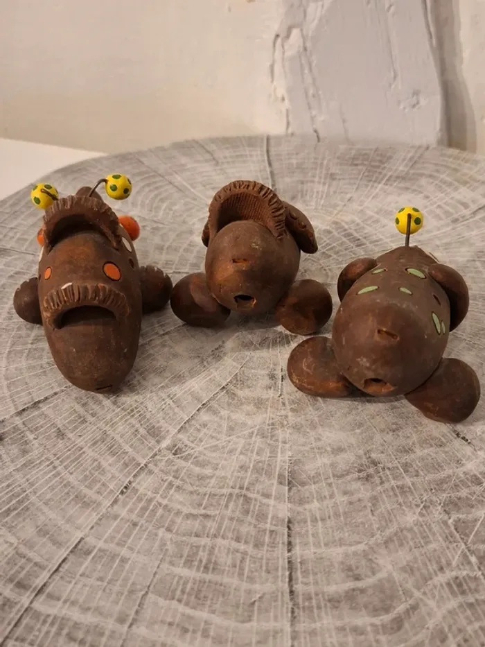 Sifflets vintage en terre cuite - Cuba - photo numéro 8