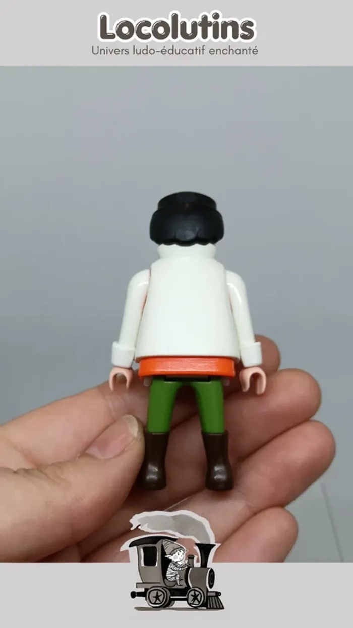 🚂 Vétérinaire Playmobil ▪ figurine de ferme avec blouse et stéthoscope - photo numéro 4