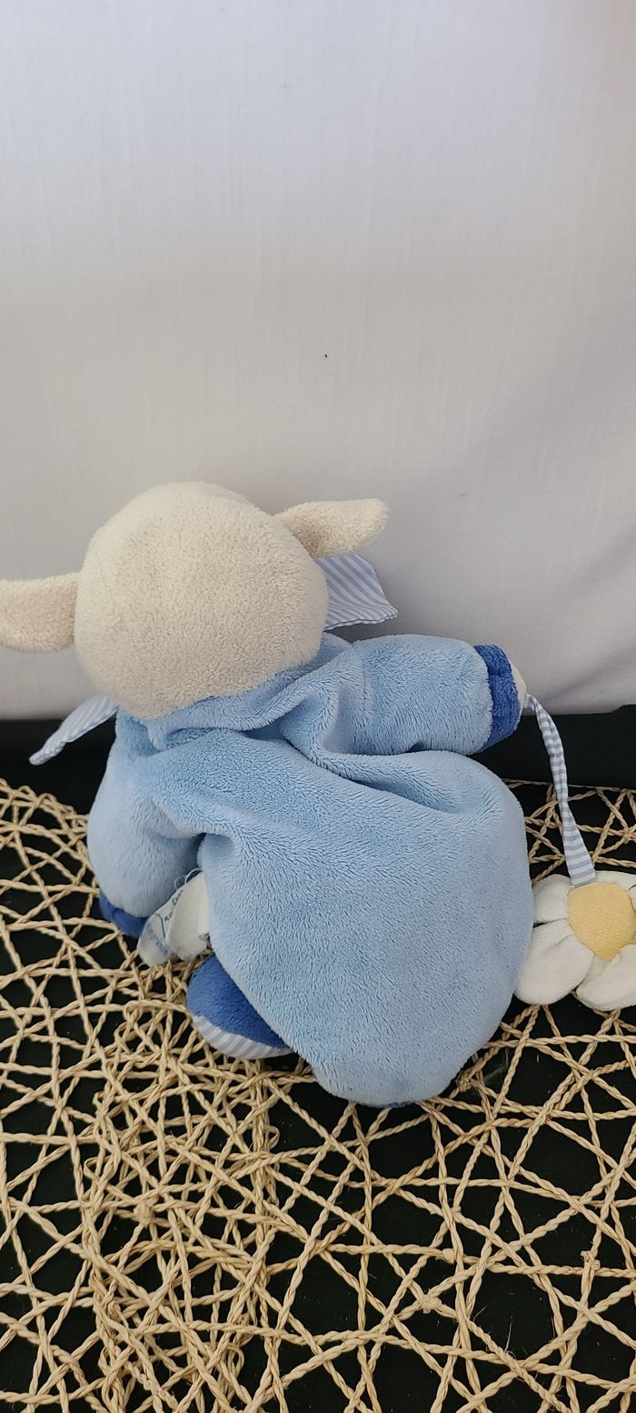 Mouton ou agneau DOUDOU ET COMPAGNIE marionnette bleu - photo numéro 4