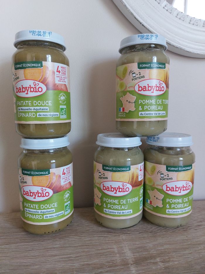 Lot petits pots bébé 4mois et +