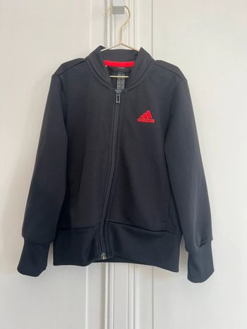 Veste noire et orange adidas 5-6 ans