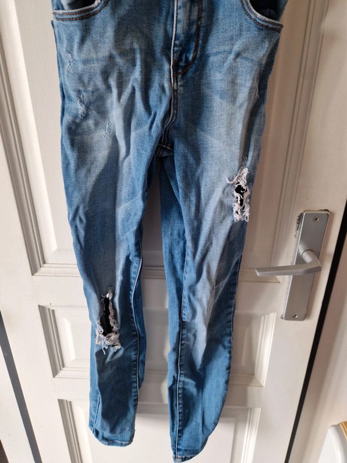 Salopette en jean stradivarius taille 36 S blei - photo numéro 3