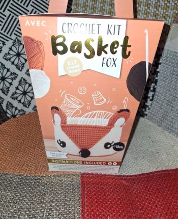 Kit crochet panier renard 