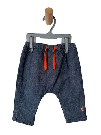 Pantalon gris-bleu coupe sarouel - Cadet Rousselle 6 mois
