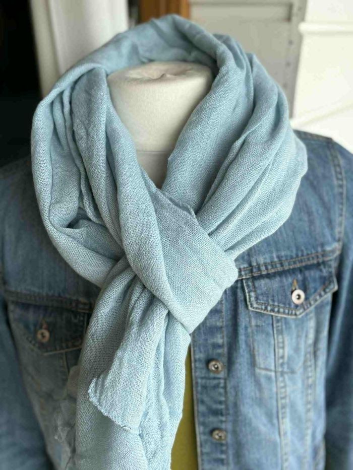Écharpe Laine - Bleu Clair N°63